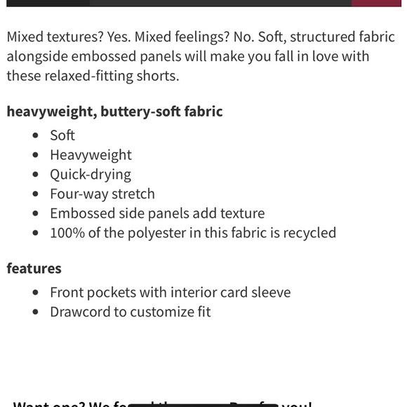 Lululemon Embossed Panel High Rise Shorts - Picture 2 of 14